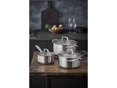 Pillivuyt Gourmet Gryte med glasslokk Stål