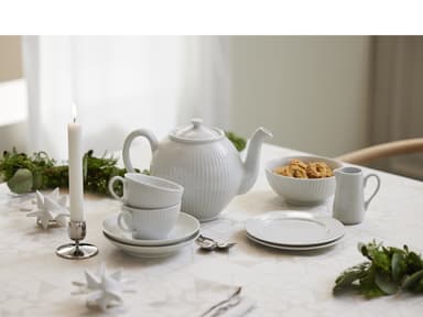Pillivuyt Plissé Saucer Dia 16.5 cm 29 cl White