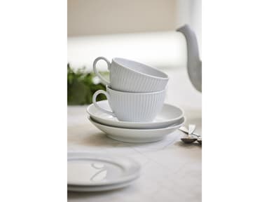 Pillivuyt Plissé Saucer Dia 16.5 cm 29 cl White