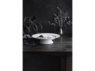 Pillivuyt Plissé fooded plate Dia 31.5 x 7.5 cm White