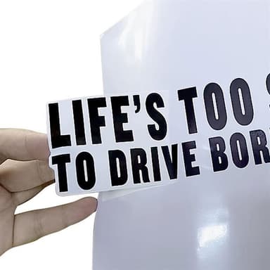Bildekal - Life´s too short