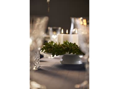 Pillivuyt Plissé fooded plate Dia 31.5 x 7.5 cm White