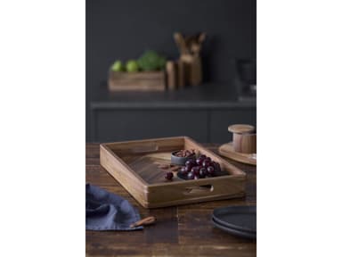 HOLM Tray 45.7 x 30.5 x 6.3 cm Acacia