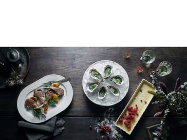 Pillivuyt Plissé Serving dish oval 36 x 25 cm White