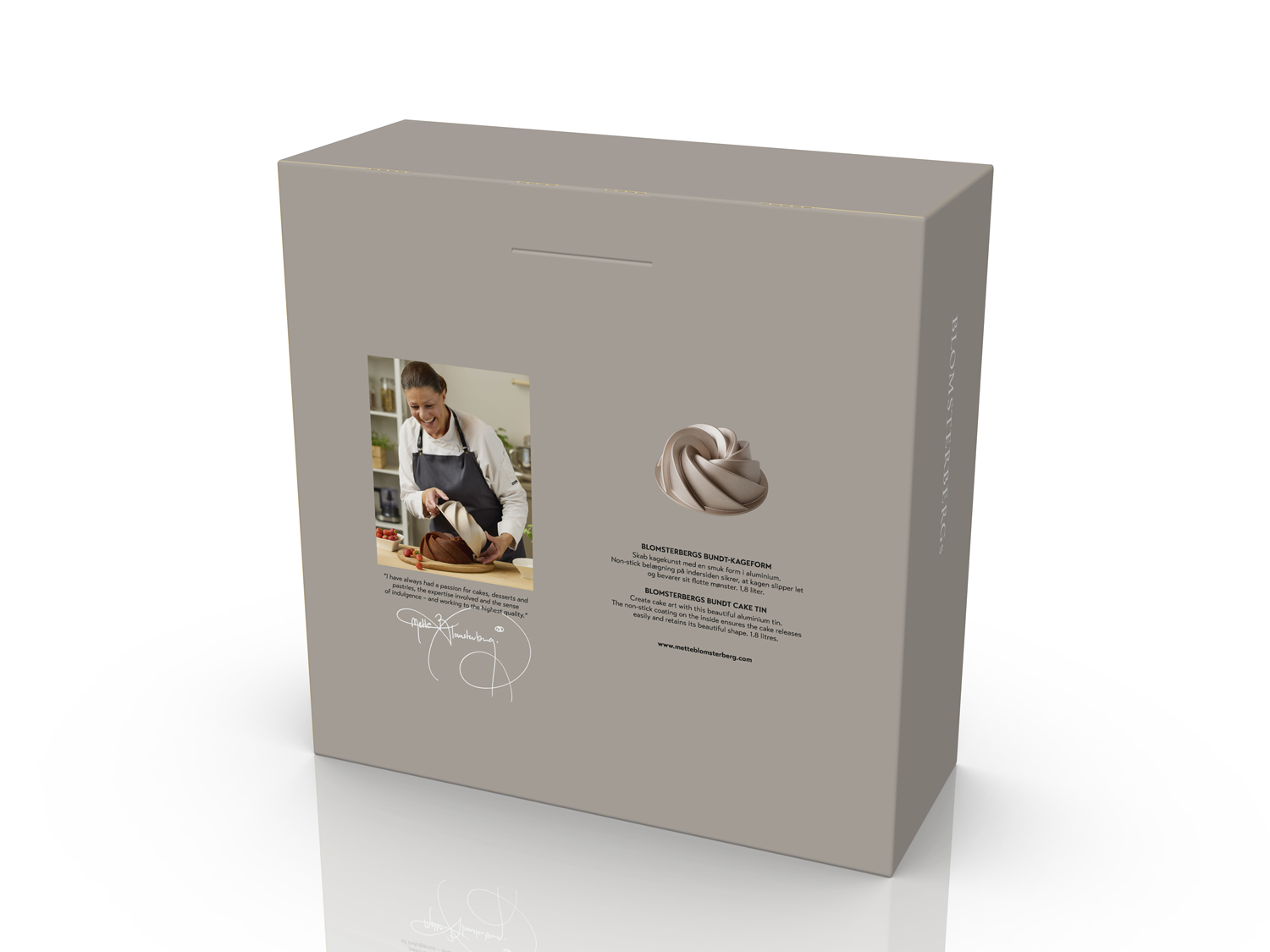 Blomsterbergs Swirl Bundt pan Dia 24 x 9 cm Rose gold