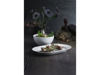 Pillivuyt Plissé Serving dish oval 36 x 25 cm White