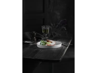 Pillivuyt Toulouse Plate straight edge Dia 22 cm White