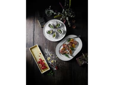 Pillivuyt Plissé Serving dish oval 36 x 25 cm White