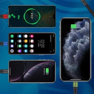 4i1 Ladekabel USB-C med Micro-USB,  USB-C och 2 lightning