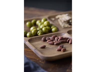 HOLM Serving dish 30.5 x 30.5 x 2.5 cm Acacia