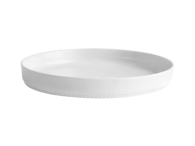 Pillivuyt Toulouse Plate straight edge Dia 22 cm White