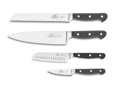Sabatier Pluton Knife set 4 parts Steel/Black