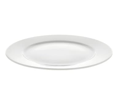Pillivuyt Eventail Flat plate with rim Dia 28 cm White