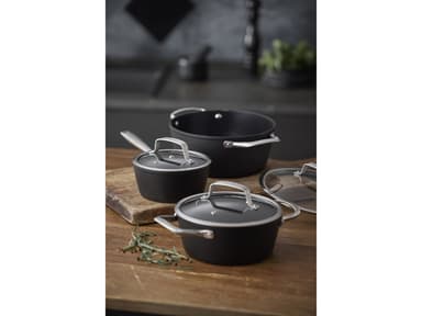 Pillivuyt Gourmet Gryte med glasslokk Svart