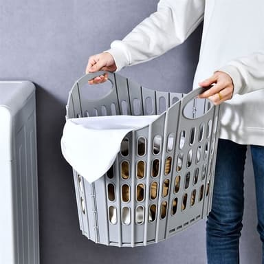Sammenleggbar Skittentøyskurv - Kompakt og Praktisk for Små Rom
