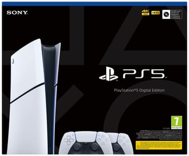 PlayStation 5 Slim Digital Edition (To DualSense-pakke)