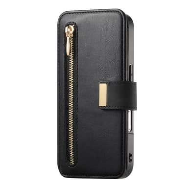 Lommebokdeksel til iPhone 15 med ring og stativ