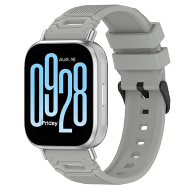 Silikonreim til klokke 22 mm - kompatibel med Redmi Watch 5 og Huawei Watch GT5/GT4 Grå