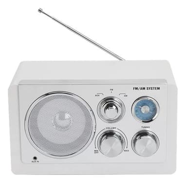 Denver FM/AM-radio TR-63W med AUX-inngang og klassisk design