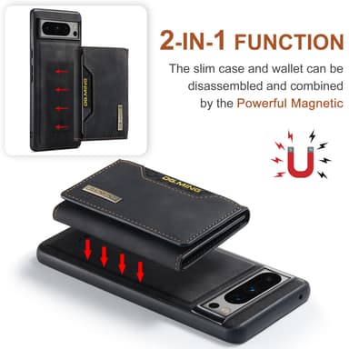 M2 magnetisk lommebokveske for Google Google Pixel 9/Google Pixel 9 Pro