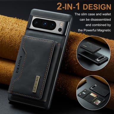 M2 magnetisk lommebokveske for Google Google Pixel 9/Google Pixel 9 Pro