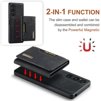 M2 magnetisk lommebokveske til Sony Sony Xperia 10 VI 2024