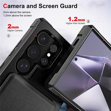 Beskyttende Flip-deksel til Samsung - Svart Modell 7
