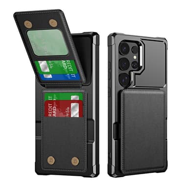 Beskyttende Flip-deksel til Samsung - Svart Modell 7