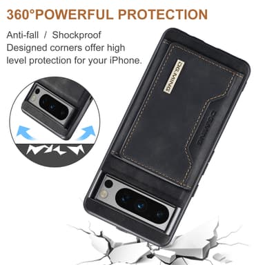 M2 magnetisk lommebokveske for Google Google Pixel 9/Google Pixel 9 Pro