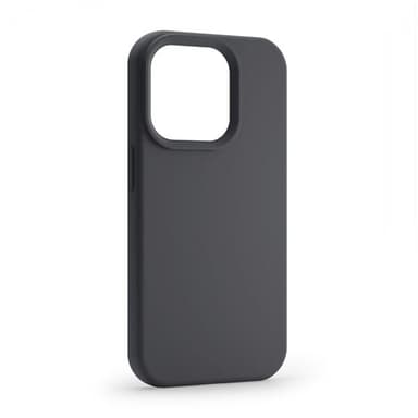 Etteri silikonetui for iPhone 16 med hull for håndleddsstropp - Svart