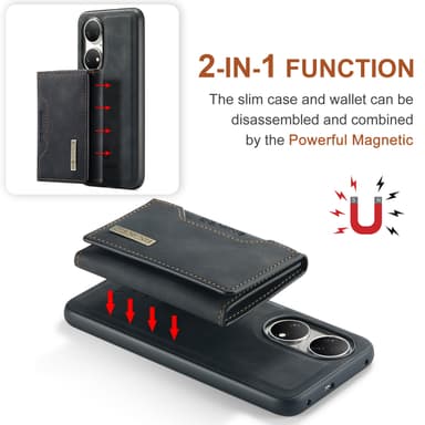 Huawei Tri-Fold lommebokdeksel Sort Huawei P50 Pro