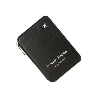 Sikkert RFID-passholder - Reisepung med tyverisikring Sort