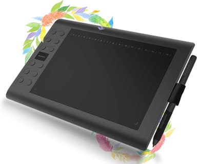 Profesjonelt grafisk tegneblokk med 12+16 programmeringsknapper. Kompatibel med Windows Mac Android og er batterifri.