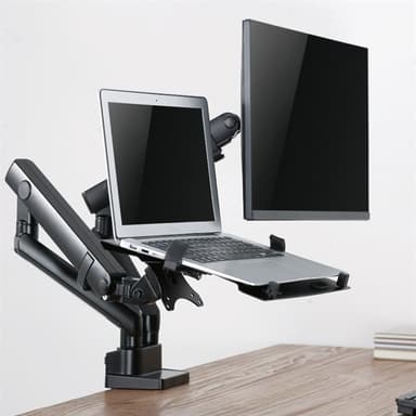 Ergonomisk Skrivebordsfeste for LCD-Skjerm og Laptop