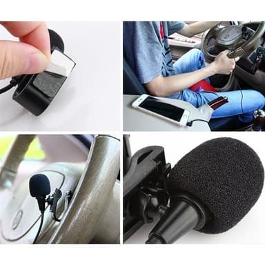Mono-mikrofon med klips og 3,5 mm plugg - 3 meter kabel