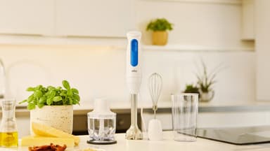 Braun MultiQuick 3 håndmikser MQ30.202.MWH (hvit/blå)