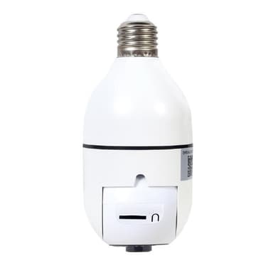 Smart WiFi-kamera med E27-sokkel – Full HD, 355° Rotasjon og Tuya-støtte
