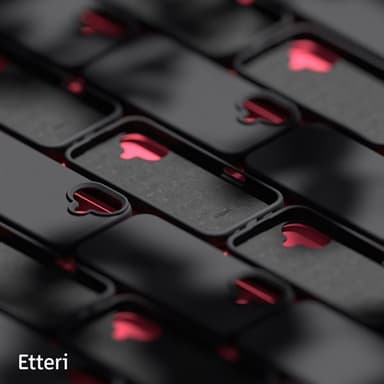 Etteri silikonveske for iPhone 16 Plus med hull for håndleddsstropp - Svart