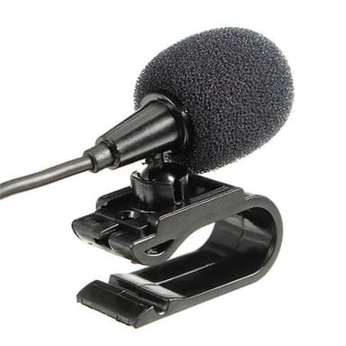 Mono-mikrofon med klips og 3,5 mm plugg - 3 meter kabel