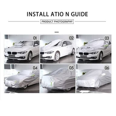 Presenning til bil 490x180x150cm