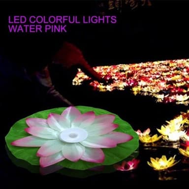 Flytende LED-belysning lotusblomst for basseng og spa - 3-farget