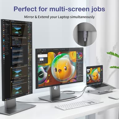NÖRDIC USB-C til HDMI 8K60Hz adapter