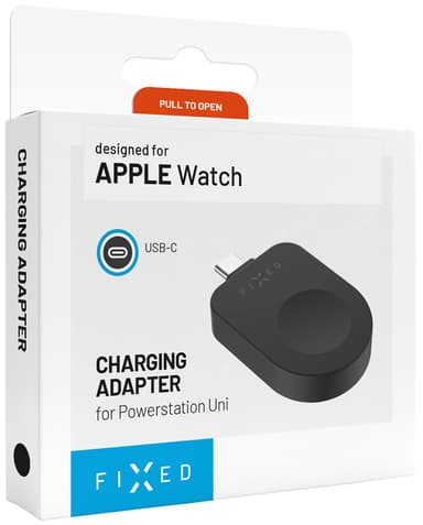 Fixed Apple Watch trådløs USB-C lader (sort)