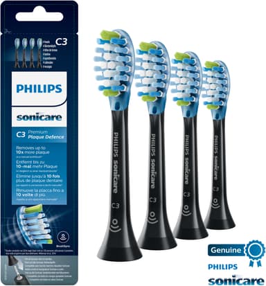 Philips Premium Plaque Defence børstehoder HX9044/33 (sort)