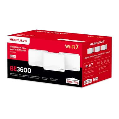 Mercusys Halo H27BE BE3600 Wi-Fi 7 Mesh system (3-pakning)