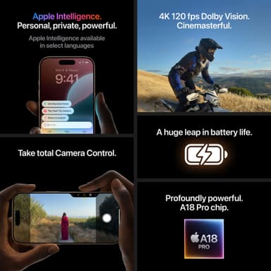 iPhone 16 Pro Max 5G smarttelefon 256GB (sort titan)