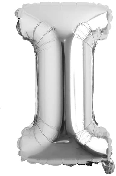 Bokstavballong 53 cm, bokstav I - sølv