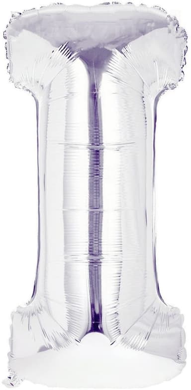 Bokstavballong 53 cm, bokstav I - sølv