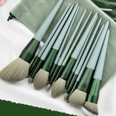 13 stk Makeup Brush Set Kosmetiske børster Soft Fiber Foundation Contour -
