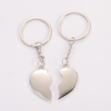 1 par kjærlighetsnøkkelringer nøkkelring All Hearts Breaking Heart Hearts